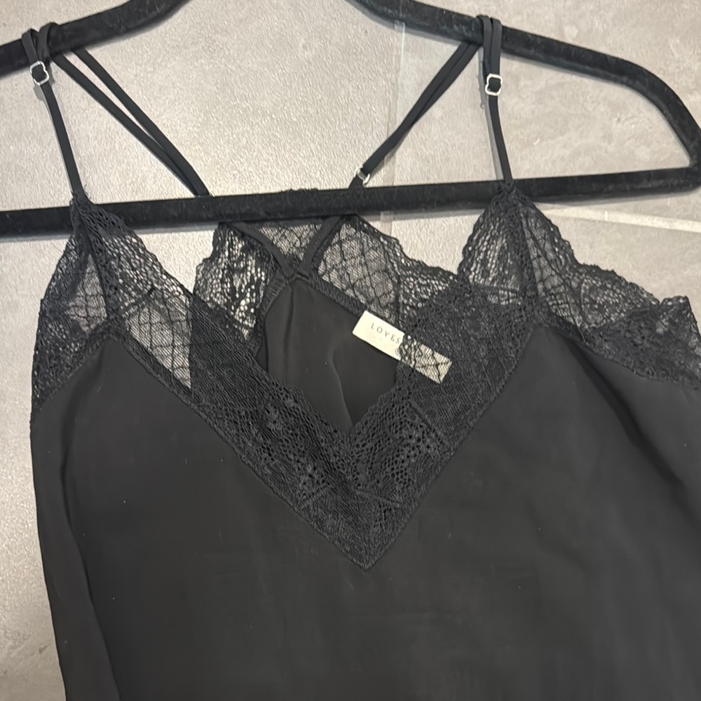 Lovers + Friends Black Lace Tank Top - Picture 2 of 5